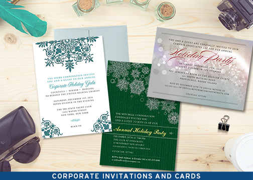 Corporate Holiday invitations