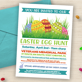 Easter Egg Hunt party invitation