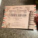 Italian bridal shower invitation