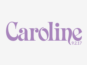 Caroline text logo