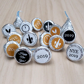 New Years Eve Hershey Kiss labels