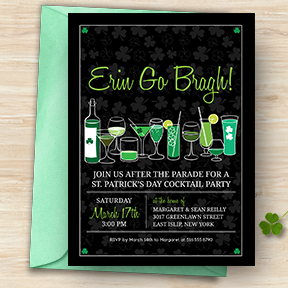 St Patricks Day Cocktail Party invitation