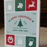 Christmas Icons Holiday Greeting printable card